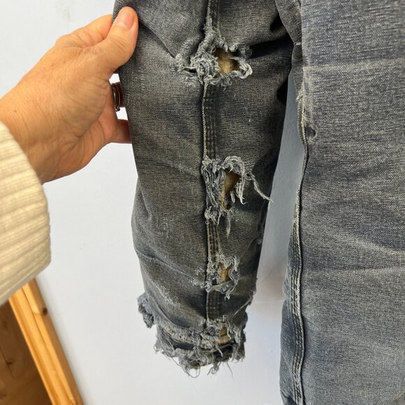 Carhartt Mens FR Traditional Jacket Size M Distressed Thrashed Wrecked Faded - Picture 10 of 16